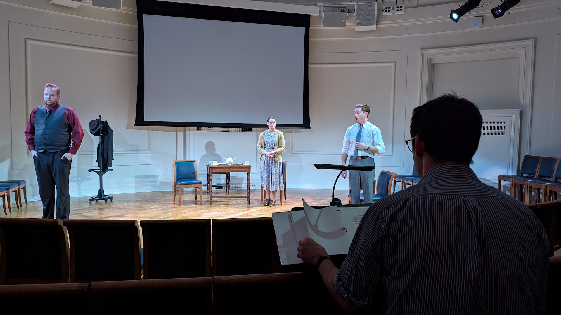 Vince Tycer last notes during the Tech Rehearsal
